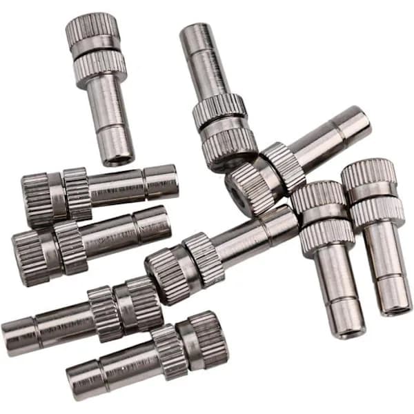 10 st 6 mm snabbkoppling trädgårdsdimmunstycken - 0,6 mm