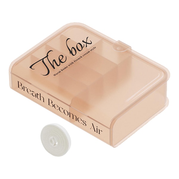 Desktop Organizer Box Datakabel case Plast Bokdesign Heminredning för Line Earbud Translucent Pink