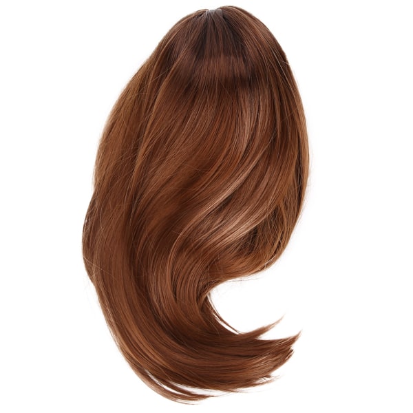 Natural Wavy Wigs Naisten Synteettiset hiukset Peruukit otsatukkailla Party Cosplaylle 40cm