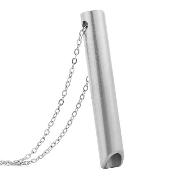 Ångestlindrande halsband - Andningshalsband - Skifthalsband för ångest, stress och panikattacker - Stålfärg
