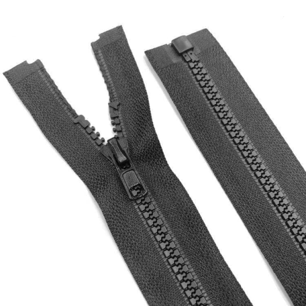 Dragkedja 75cm Split - Svart - DIY Svart