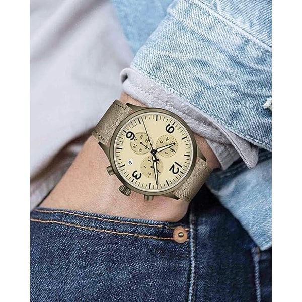 Klokkearmbånd for kvinner 20 mm klokke for Smartwatch Smartwatch Canvas Armbånd med Deg