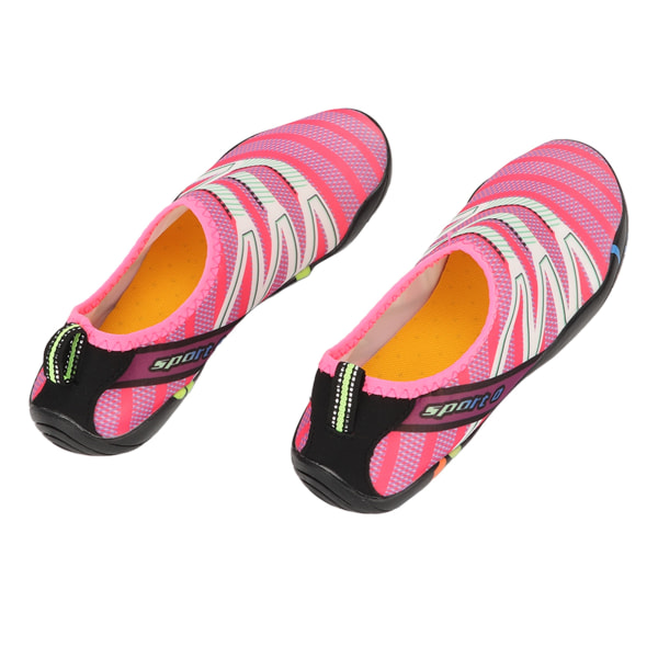 Damedykkersko Letvægts åndbar udendørs snorkelsko Hurtigtørrende lyserøde sko til strandstrømssporing Vandring 37