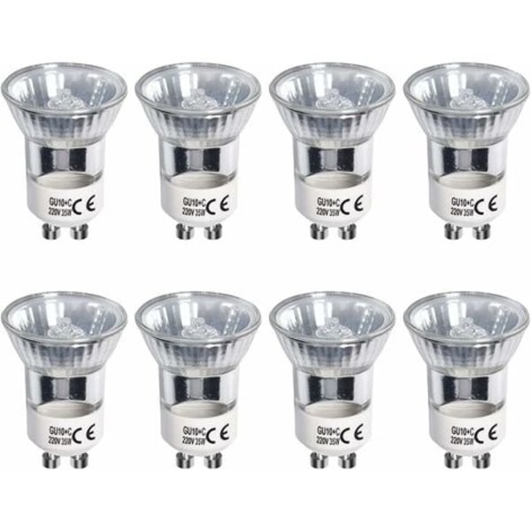 8-pack GU10 Halogenlampor Reflektor 35W Varmvit 2700K