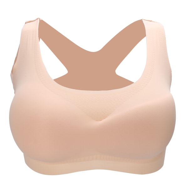 Kvinder Undertøj Push Up Bryst Holder tilbage Holdning Korrektion Forreste spænde BraXXL Hudfarve