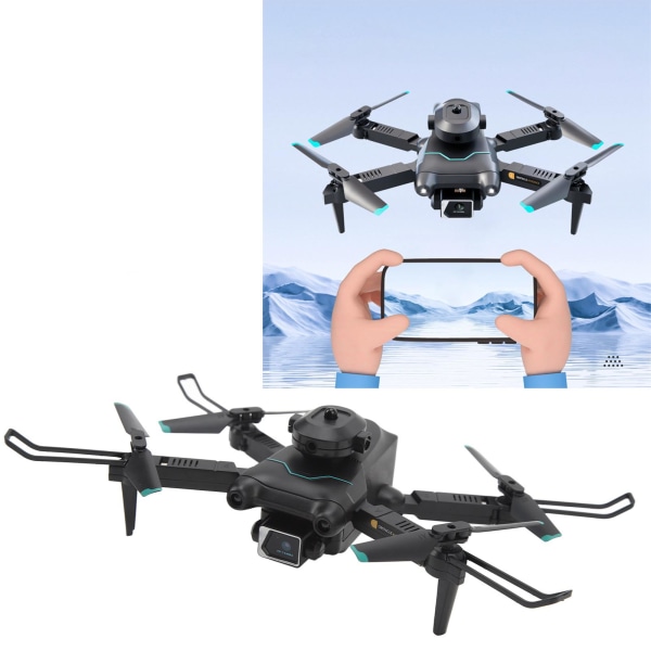 Minikokoon taitettava drone HD-kaksoiskameralla 4K älykäs esteiden välttäminen korkeudessa pitävä RC-nelikopteri aikuisille lapsille aloittelijoille