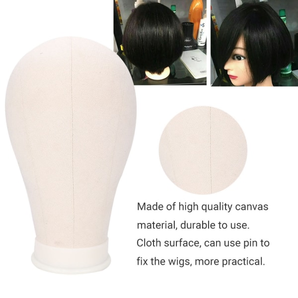 Practice Canvas Mannequin Head Styling parykhoved Model Mannequin Manikin Head parykholder (24in)