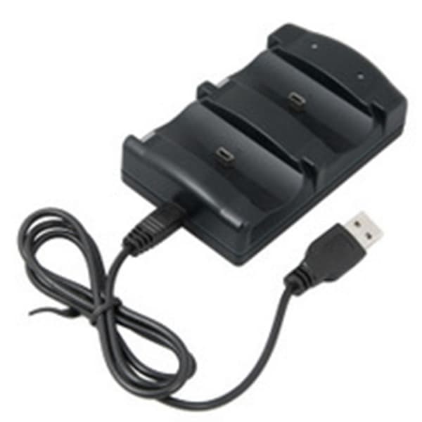 Oplader til PS3-controller med ladestation, hurtig opladning, indikator, hurtig, sikker og effektiv（PA)