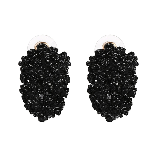 Fashionabla kvinnor flickor örhängen dekoration smycken tillbehör (svart)