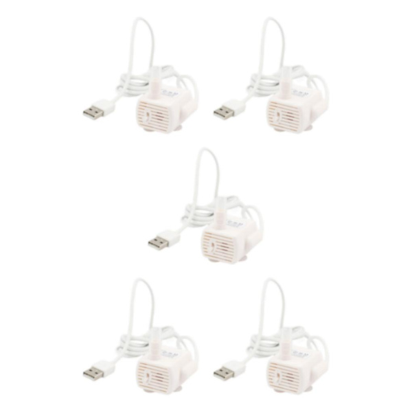 1/3/5 USB-drevet kattevandspumpe - Stille 5V til kæledyrsvand uden lys 3.5x4x2.5cm without light 3.5x4x2.5cm 5Set