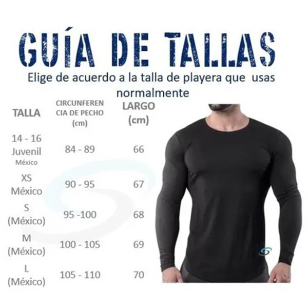 T-skjorte for menn, elastisk, hurtigtørkende bomullsblanding, langermet t-skjorte for trening, løping, svart XL