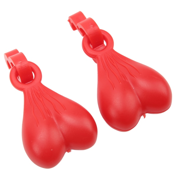 1 par tøfler sjarm ABS Søt stilig hengende sko dekorasjon sjarm baller for menn kvinner bursdagsgave rød