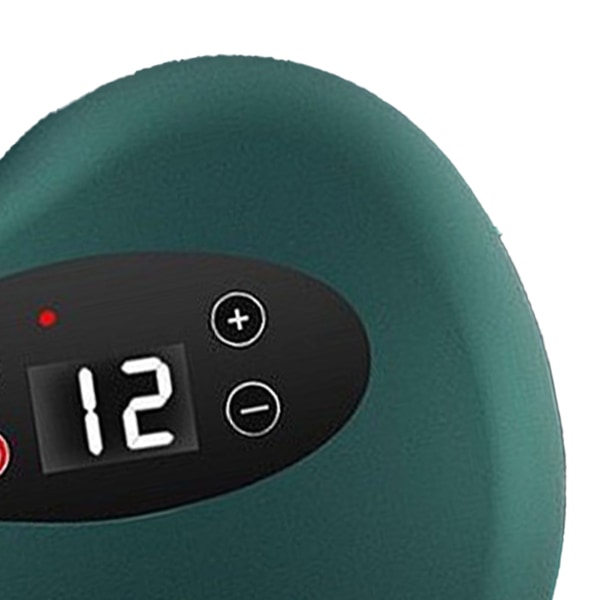 Elektrisk Gua Sha Massager 12 Vibration Varme Gear Konstant Temperatur Hudskrabende Massagemaskine Grøn