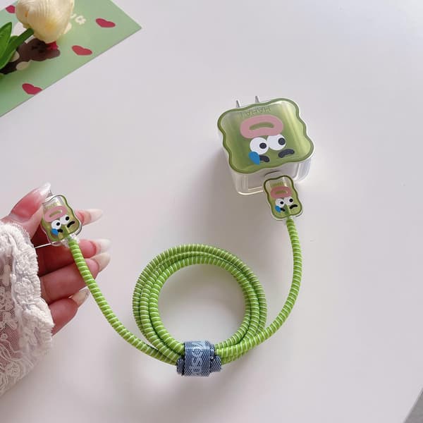 DIY-kabels beskyttelse Laddningssladdsskydd - Datakabel 20W Oplader til iPhone