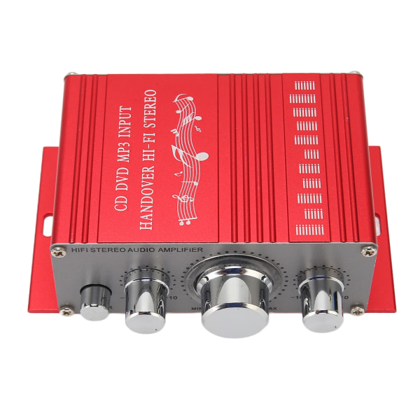 Bilstrømforsterker DC 12V HiFi 20Hz til 20kHz MP3 CD DVD DSP 4 Lydfelt Bilstereoforsterker for musikklydsystem