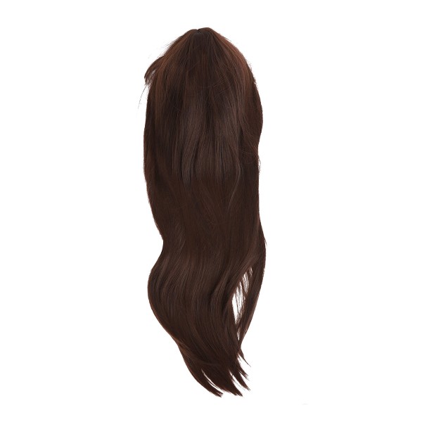 Naisten pitkä kihara peruukki tummanruskea väri hengittävä verkko tukevasti käytä tekohiuksia aaltoilevat peruukit