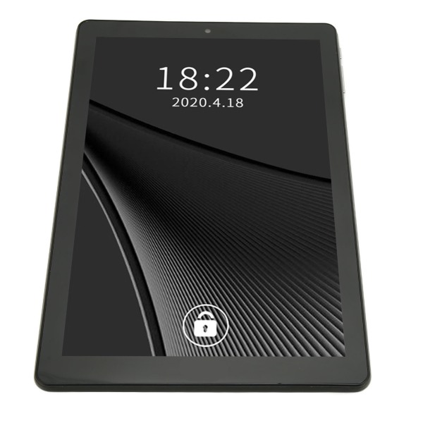 10 tums surfplatta IPS-skärm 3 GB RAM 64 GB ROM för Android 11 3G nätverk 5G WIFI Dubbla SIM-kortplatser HD Tablet PC Svart Svart AU-kontakt