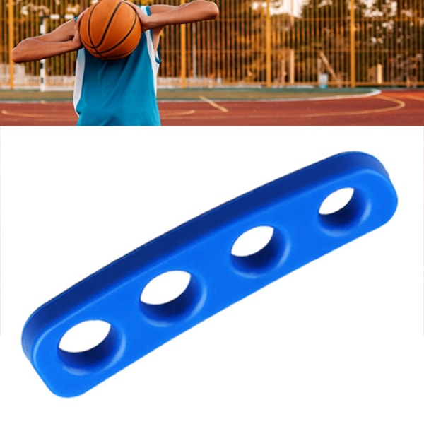 Basketskyttetränare Hjälpmedel Tonåring för nybörjare Förbättra stabiliteten Flexibel silikonboll Fingerskyttetränare Blå L (8,5–9,5 cm/3,35–3,74 tum)