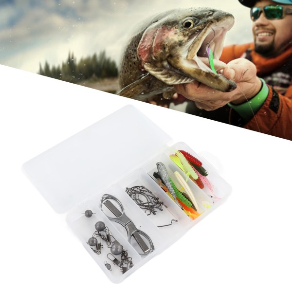 42 st Fiskedrag Kit Skärande verklighetstrogna professionella lockbeten- set för utomhusfiske