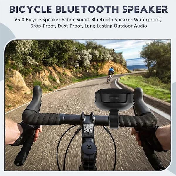 V5.0 Sykkelhøyttaler Stoff Smart Bluetooth Høyttaler Vanntett