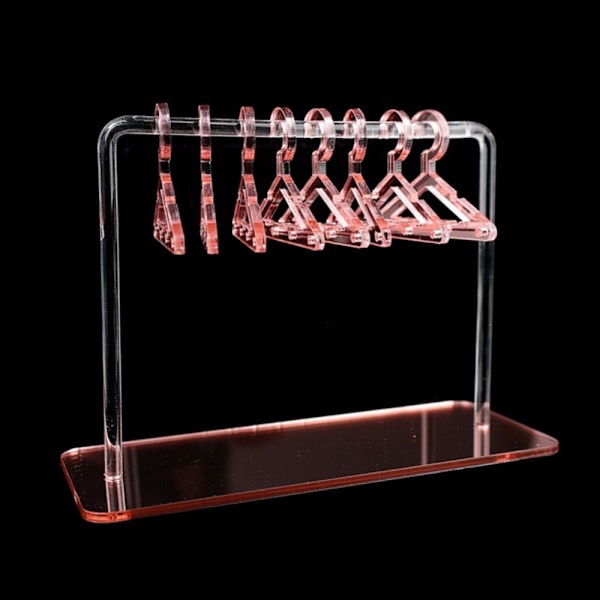 Øredobber Stativ Organizer Smykker Display Holder ROSE RED