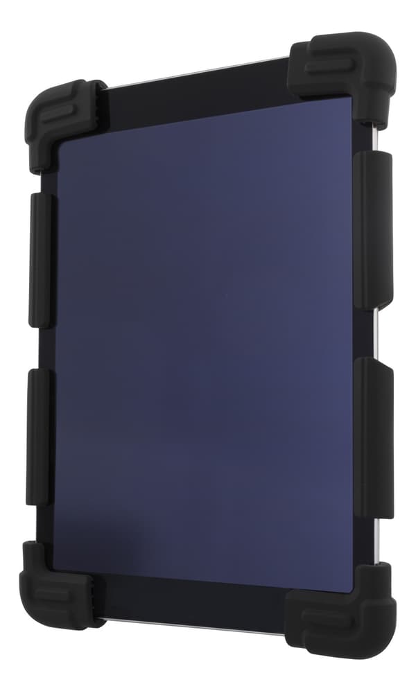 DELTACO silikonecover til 9-11,6\" tablets, stativ, sort