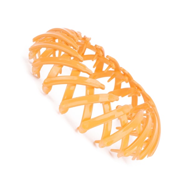 Lintupesän muotoiset hiusklipsit Laajentuvat nutturit poninhäntäpidike Hiuskynsipidikkeet Oranssi