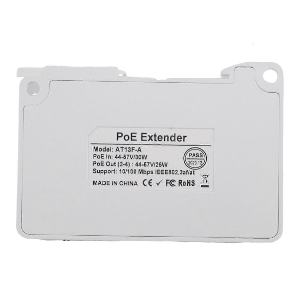 1 til 3 Port PoE Extender Passiv Kaskadekoblet IEEE802.3Af for IP Port Overføringsforlenger for POE S.pa
