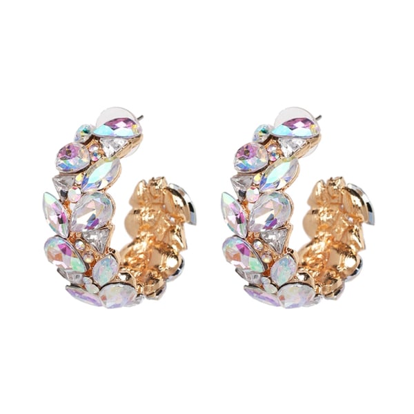 Mode enkla kvinnor Rhinestone örhängen Legering Ear Stud smycken present
