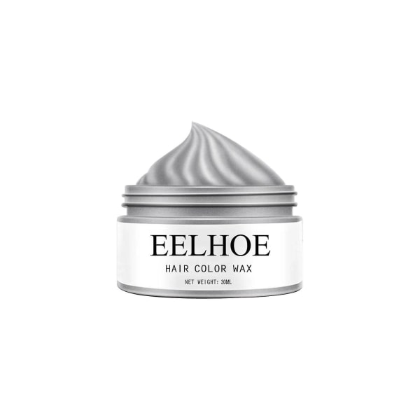 Eelhoe Midlertidig hårvoks Granny Grey Farverig hårvoks Hair Mud Natural Co