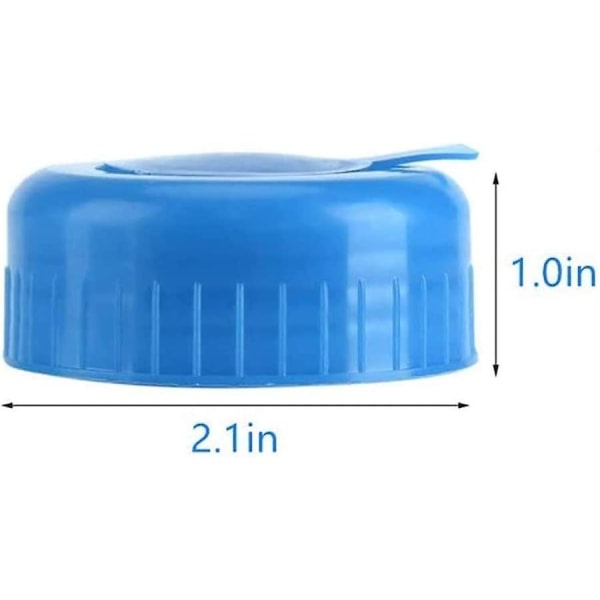 Vattenflasklock, 5,5 cm (2,17") blå gallona dricksvattenflaska Cap utbyteshalkaisija (2,17") cap 1 vattenflaskhandtag
