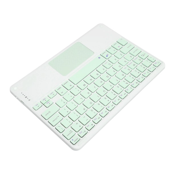 Bluetooth-tastatur med touchpad 78 taster Ultra Slim Silent Bærbart Trådløst tastatur til Smart Phones Tablets Laptops Grøn