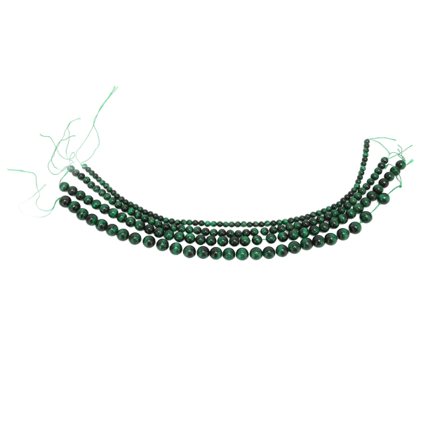 Naturstenspärlor Släta Eleganta smycken Gör-det-själv dekorativa pärlor för armband Halsband Art CraftGreen