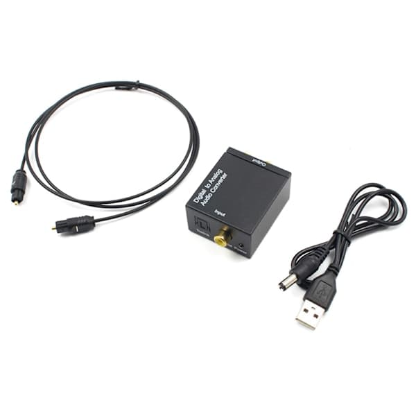 Paris_USB DAC Forsterker Digital til Analog Konverter RCA R/L og Dekoding med Optisk USB