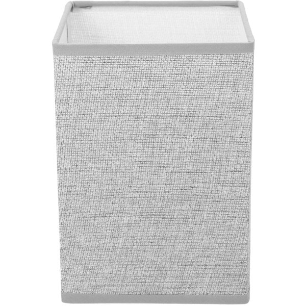Linne rektangulær lampeskærm, linne gulvlampe skærm, bordlampe skærm, lysegrå 14x14 Light Grey 14x14x20cm