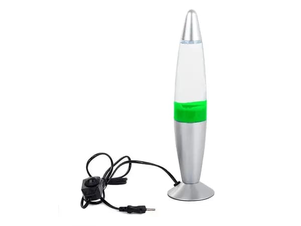 Lavalampa / LED-lampa - 34 cm - Grön
