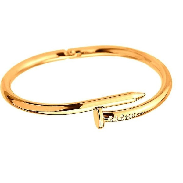 Mode Armbånd i Rustfrit Stål Par Åbning Bangle Titan Spik Kvinder Mænd