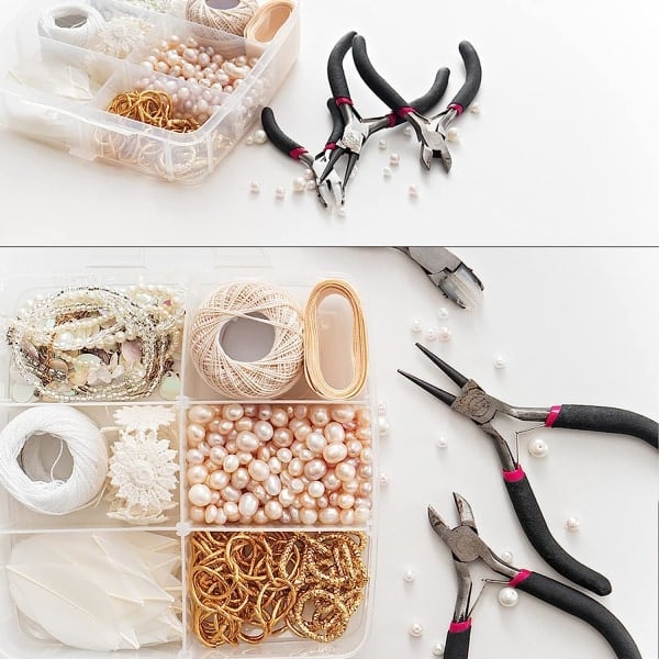 5-pakkaus Korupihdit Korujen Pyöreät Pihdit DIY Työkalut Sähkö- ja Puutöihin, DIY Korujen Valmistus (Pieni)