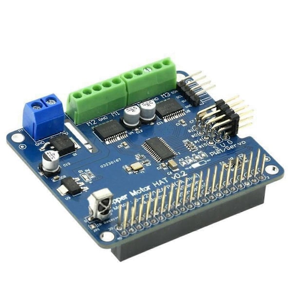 Steppermotor HAT V0.2+Robot Expansionskort Stepper/Motor/Servo för 3B/3B+.pa