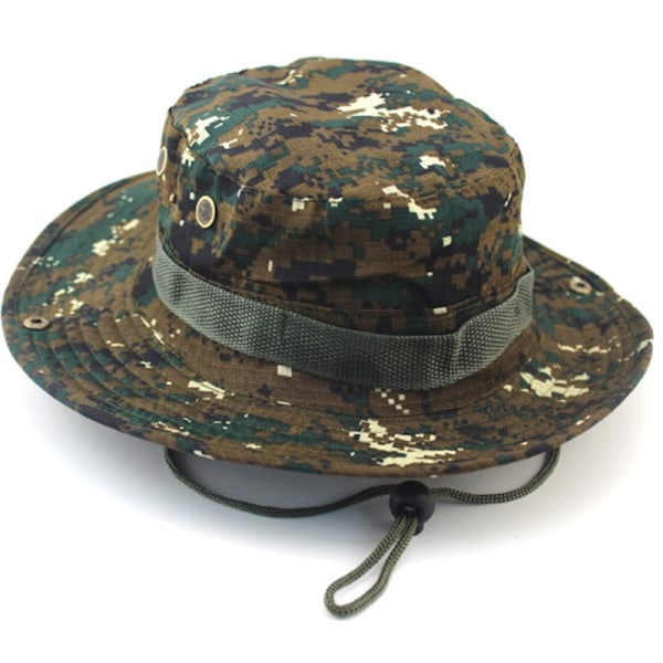 Mænd Casual Kasketter Bred Rand Cap Militær Camo Hatte Digital Camo