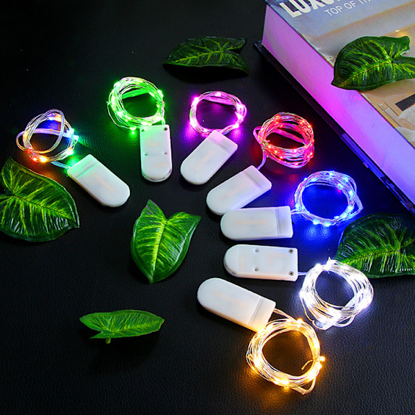 Paris_1m Mini LED Ljusslinga Batteridriven Lila Lila