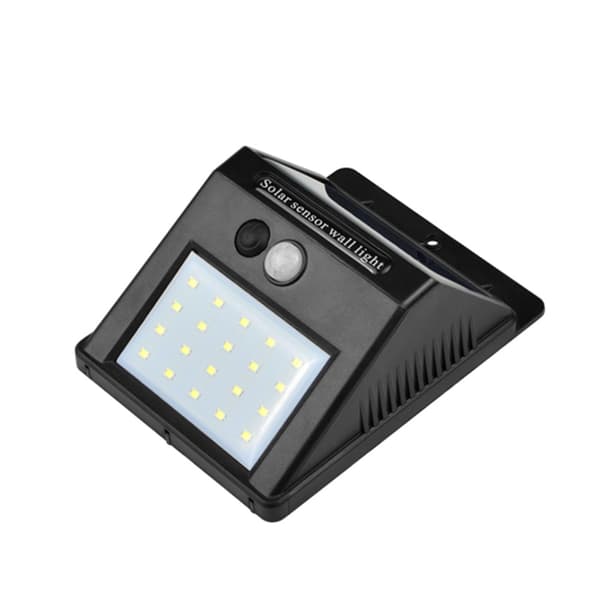 Solcelle-LED-lampe med bevægelsessensor