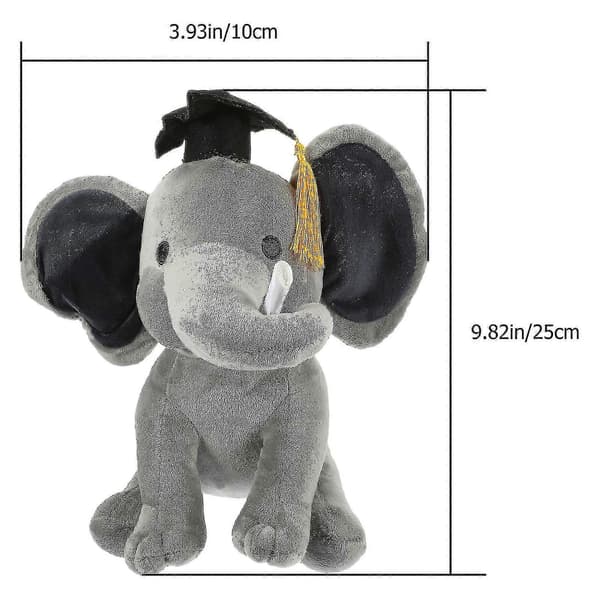 Eksamen Elefant Plysjdyr Elefantdukke Fylt Eksamen Gave Til Studenter