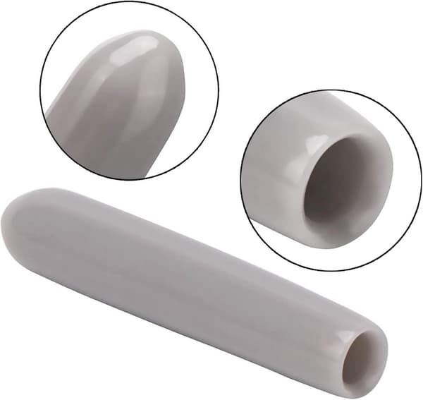 100 st diskmaskinsställning, spetslock, PVC-skydd, ändar, rostskyddande grå ersättningslock för diskmaskinskorgar, 25 mm