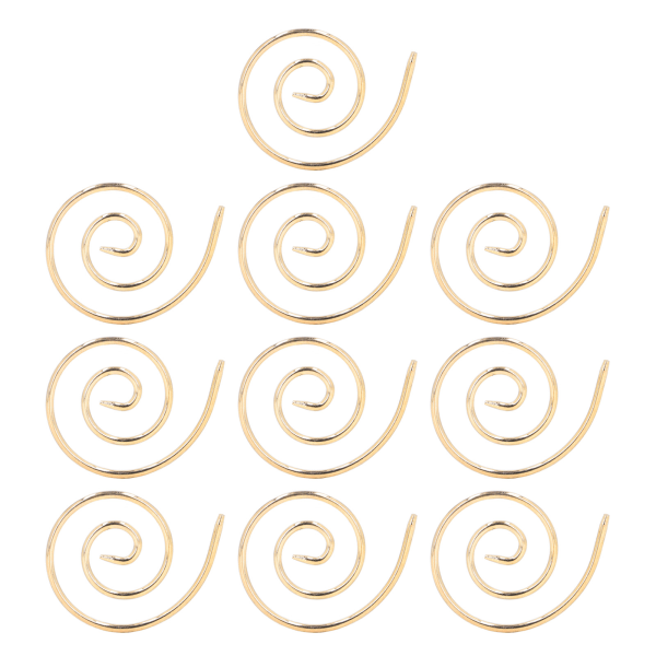 10 kpl spiraalineuleneula ruostumatonta terästä Käytännöllinen pyöreä huivi neulan ompelutyökalu kankaalle neuletakki Gold