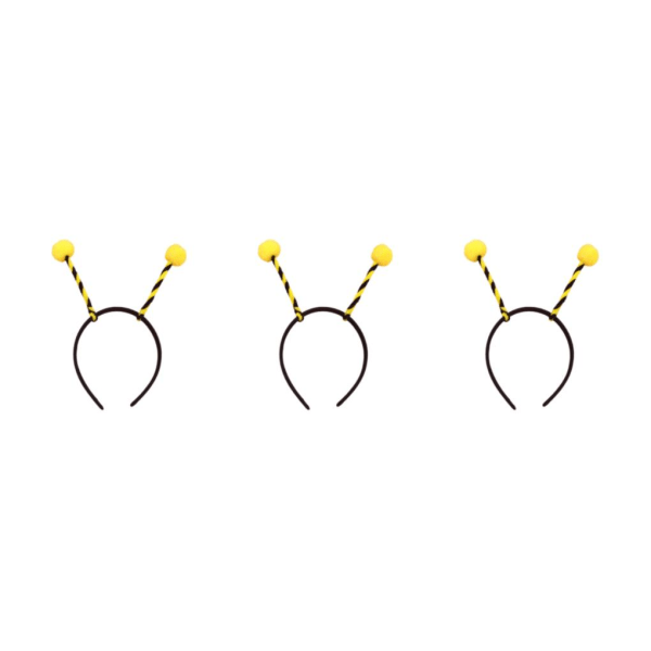 3.2.5 Bee Pannband Klä upp tentakel för födelsedagsfester Yellow Thin Strip 19cm×22cm 3Set