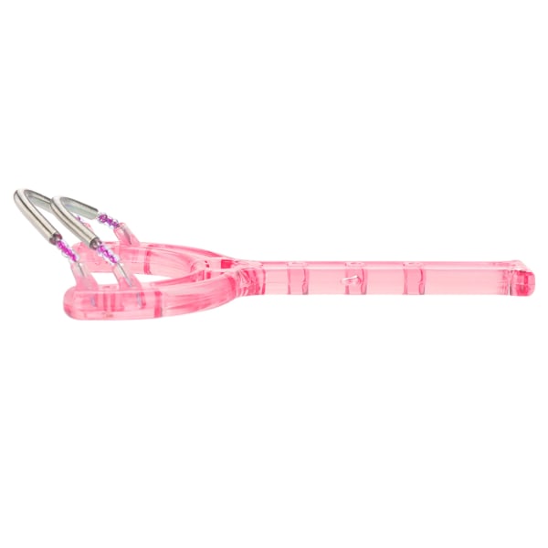 Bærbare ansiktslepper Fjerning av hårepilator Plastfjærenhet Skjønnhetsverktøy (rosa)
