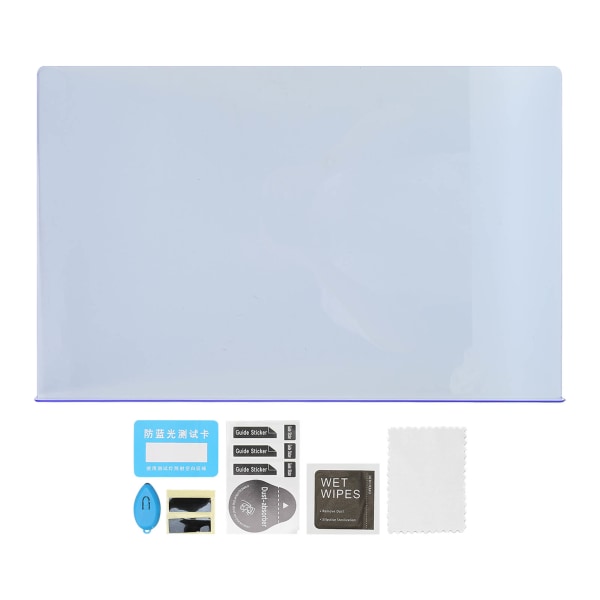 Skærmbeskytter Panel Anti Blue Ray UV Blokering Høj gennemsigtighed Desktop Monitor Protector til 24 tommer pc