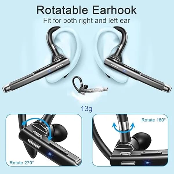Monauralt In-Ear-headset med mikrofon og støyreduksjon