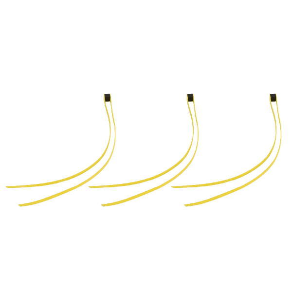 3 kpl nylon nippuside lanka vetoketjulla itselukittuva vetorenkaalla ulkourheilun CS-varusteiden turvaistuimelle keltainen